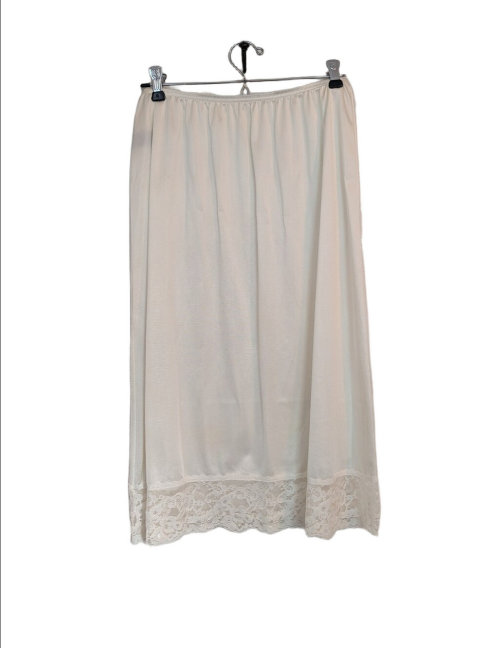 Vassarette Slip Skirt Lace Hem Date Night Out Special Day Layer VTG Midi Large